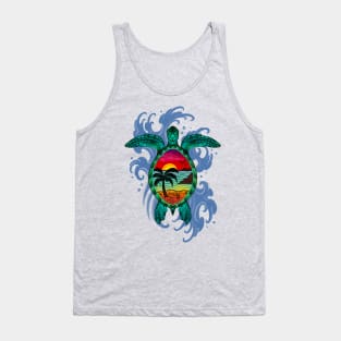 Sea Turtle in Paradise Tank Top